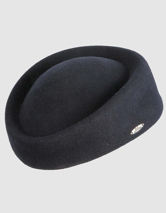 Max Alexander - Felt Dark Navy Pillbox Hat