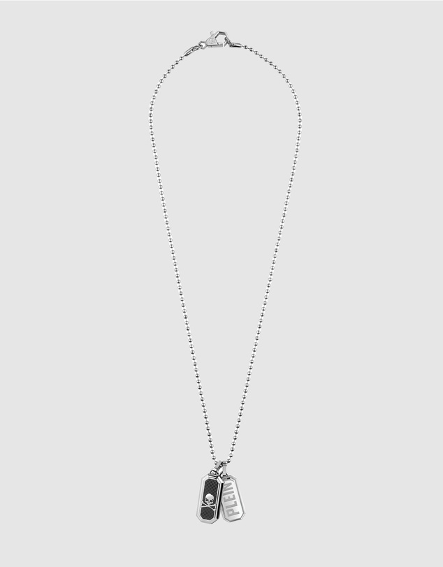 Philipp Plein - PLEIN TAG Stainless Steel Double Tag Necklace