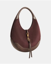 JW PEI - Colette Faux Suede Crescent Hobo Bag