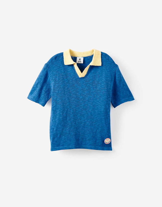 Cotton On Kids - Oversized Colour Block Knit Polo