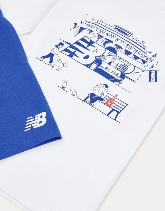 New Balance - Cheer Graphic Tee & French Terry Short Set