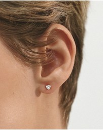 SAINT VALENTINE - True Love Flatback Studs - Silver