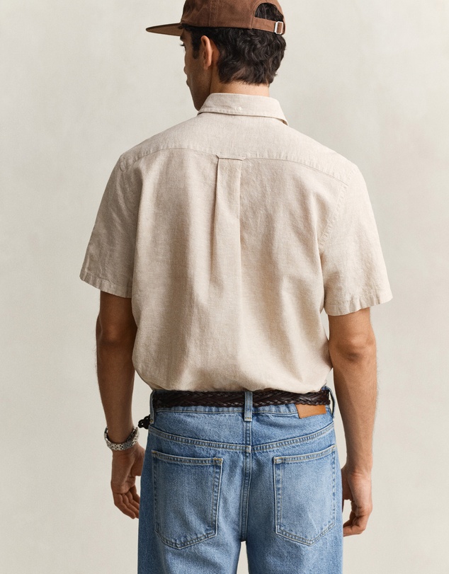 Gant - Cotton Linen Short Sleeve Shirt