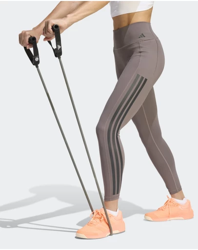 adidas Performance - Optime Workout 3-Stripes 7/8 Leggings Womens