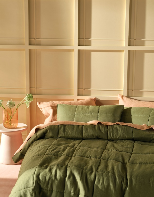 Linen House - Nimes Pure Linen Coverlet