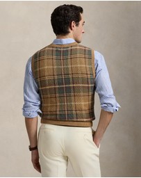 Polo Ralph Lauren - ICONIC EXCLUSIVE - Plaid Wool-Cotton Sweater Vest