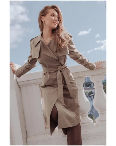 Petal & Pup - Hilda Structured Trench - Khaki