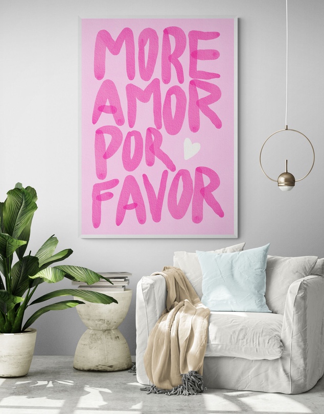 Inka Arthouse - More Amor Pink Art Print