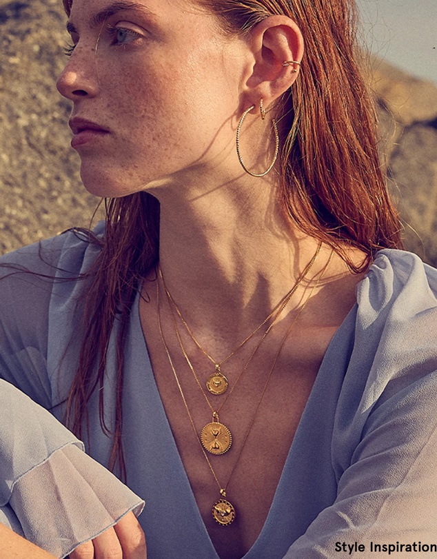 Rachel Jackson - Shimmering Sun Oversized Hoop Earrings Gold