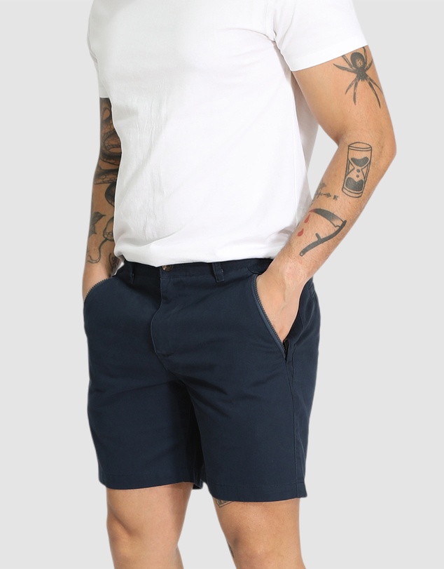 Mosmann - Brando Chino Shorts - Navy