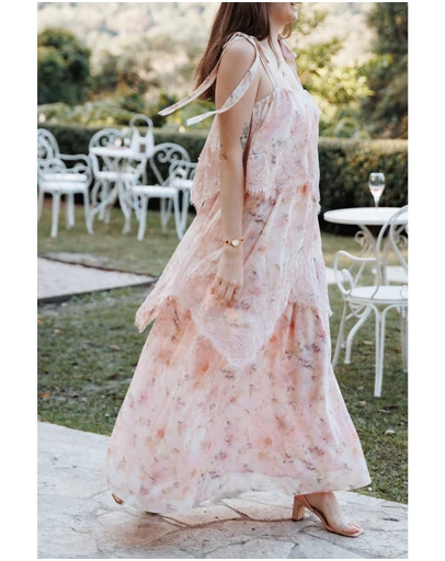 Petal & Pup - Lunella Maxi Dress - Pink Floral