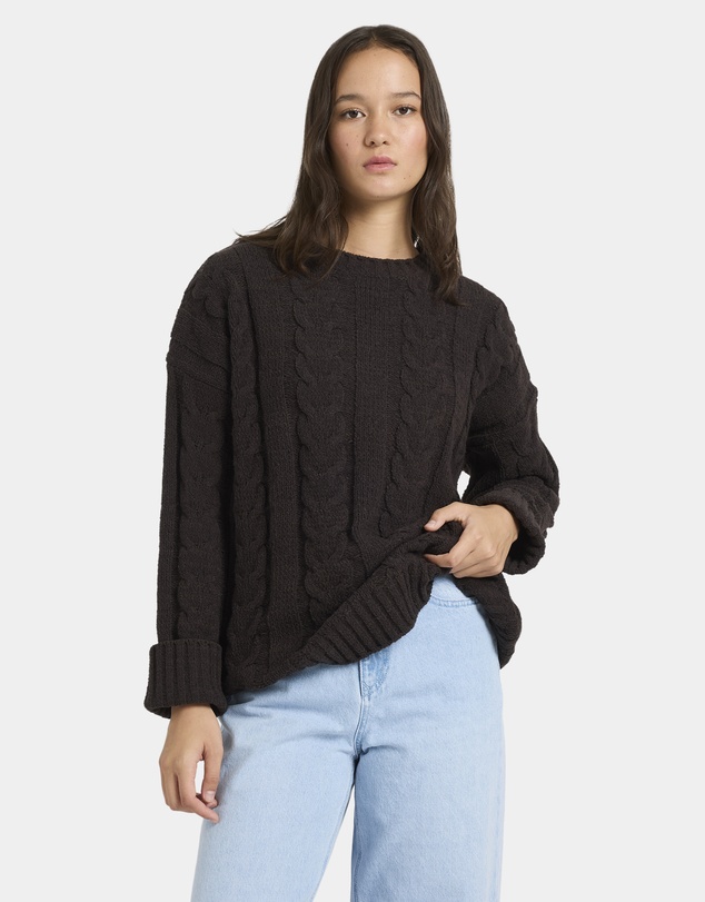 Volcom - Womens Cable Cover Crew Neck