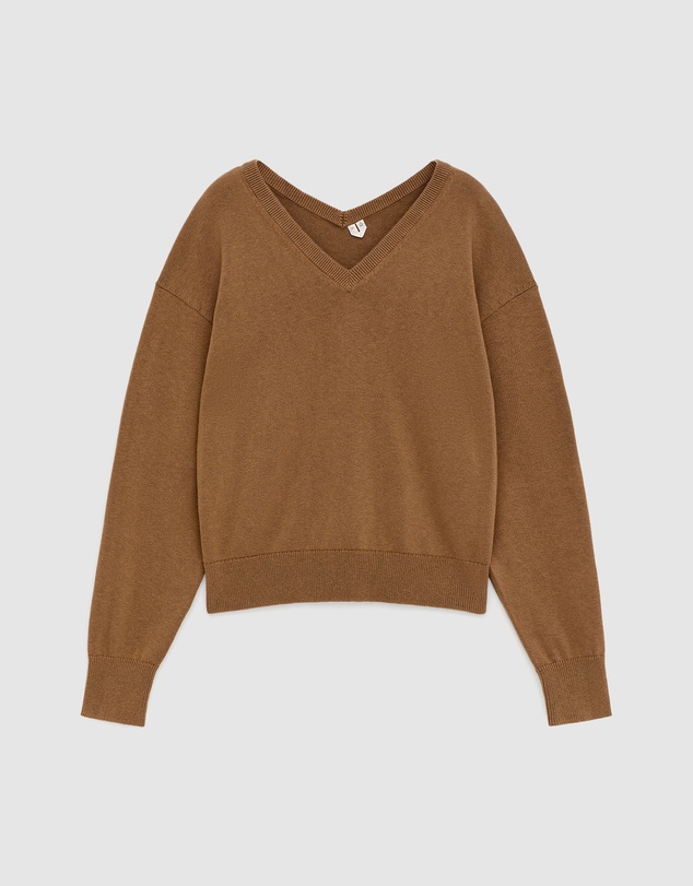 ARKET - Cotton-Wool V-Neck Jumper