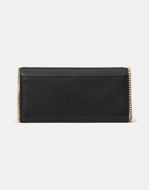 Kate Spade - Deco Pebbled Leather Wallet On Chain
