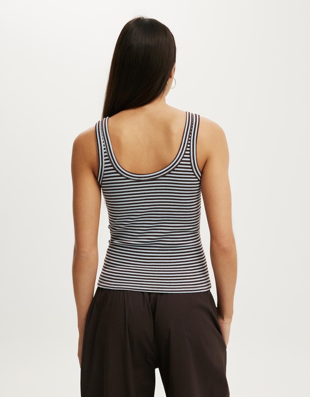 Cotton On - Blake Rib Scoop Tank