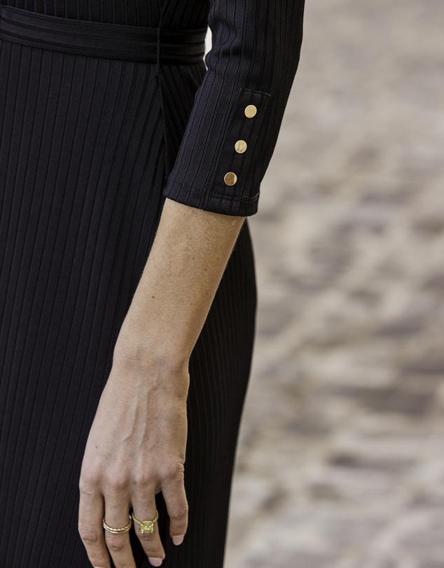 Sosandar - Premium Buckle Belted Shirt Dress