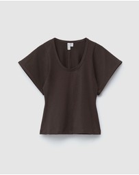 & Other Stories - Scoop-Neck T-Shirt