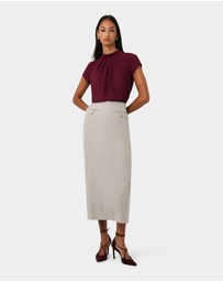 Forcast - Milla Column Midi Skirt