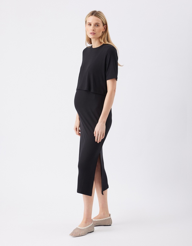 Ripe Maternity - Ivy Rib Nursing Dress