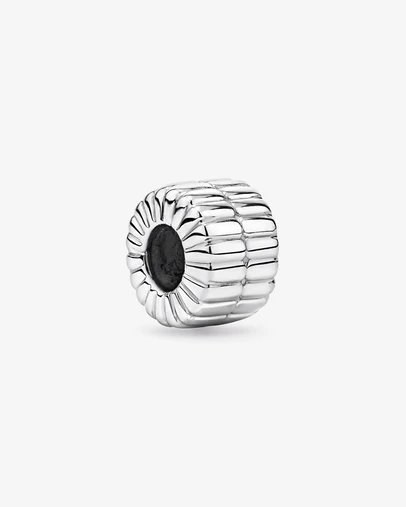 Michael Hill - Ribbed Pendant Spacer in Sterling Silver