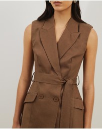 Atmos&Here - Naya Longline Tailored Tie Vest
