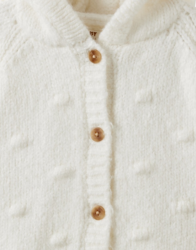 Cotton On Kids - Organic Knit Hooded Cardigan