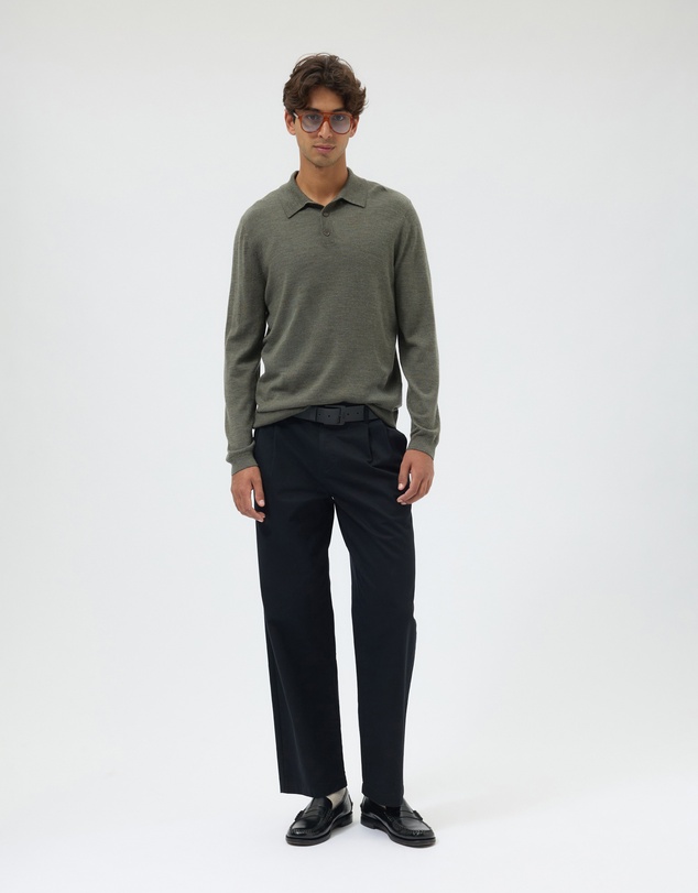 AERE - Aiden Double Pleat Relaxed Chinos