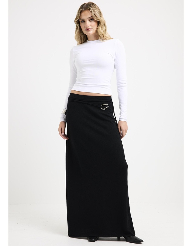 Subtitled - Imola Belted Knit Maxi Skirt