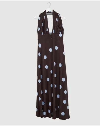 Revibe - Repaired BY JOHNNY. Paloma Polka Ankle Dress - AU 14