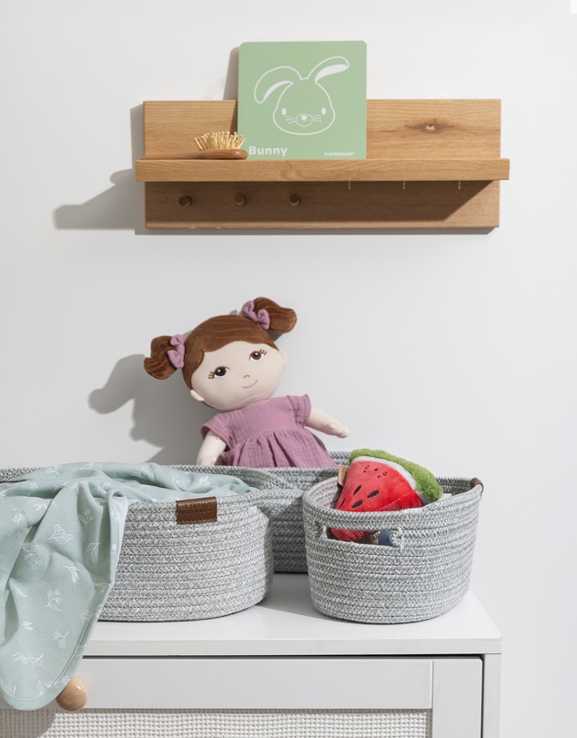 Living Textiles - 3 Pc Cotton Rope Storage Set- Sage