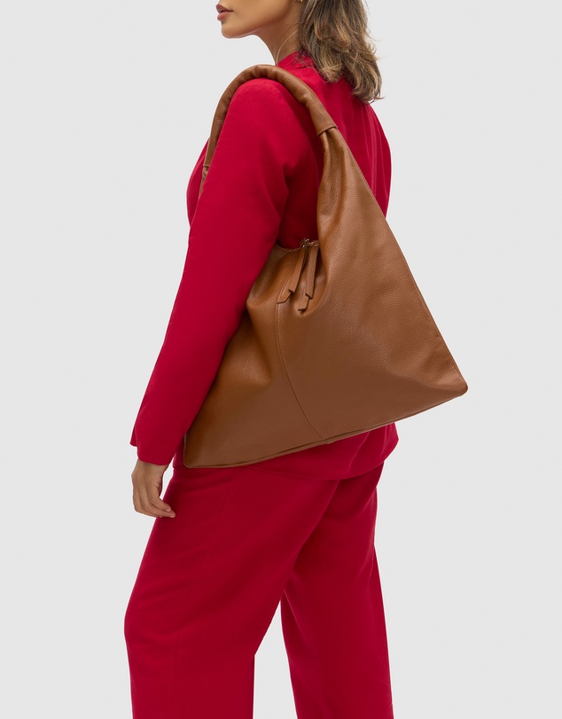 Florence - Elizabeth Tan Hobo Leather Bag