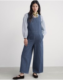 Seasalt - Seasalt Cornwall Blue Salt Air Wide Leg Jumpsuit