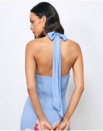 AERE - Rosalee Halter Maxi Dress
