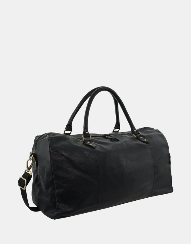 Pierre Cardin - Pierre Cardin Smooth Leather Overnight Bag