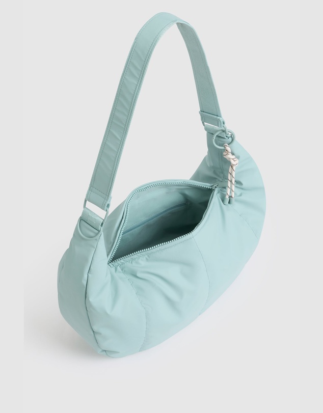 Nere - Coated Crescent Sling Bag