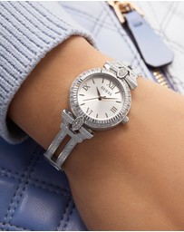 GUESS - Guess Ladies Silver Tone 28mm Analogue Watch