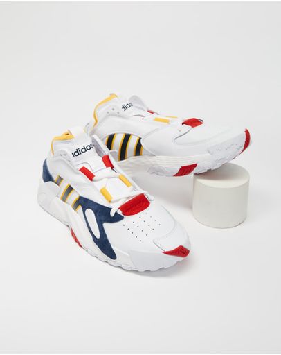 Cloud White, Collegiate Navy & Scarlet