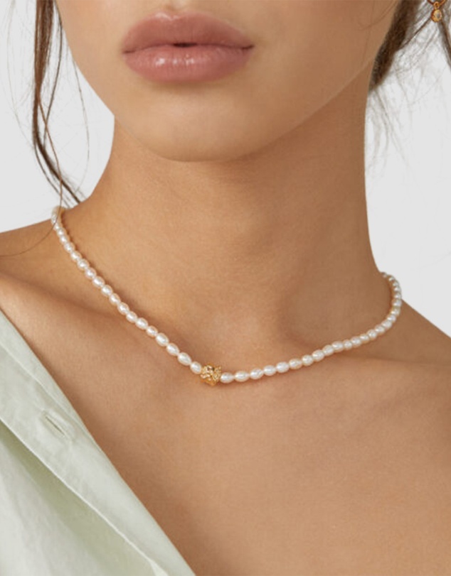 Carly Paiker - Crushed Pearl Necklace