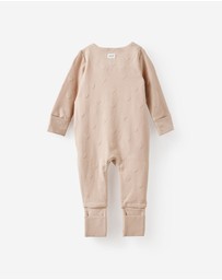Cotton On Kids - Growie Long Sleeve Zip Romper