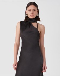 MISHA - Elania Satin Midi Dress