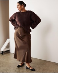 Atmos&Here Curvy - Nya Slip Maxi Skirt