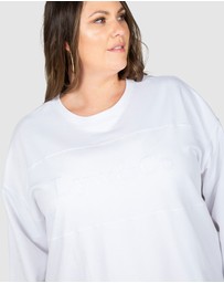 Love Your Wardrobe - LYW & Co Embroidered Sweat Top