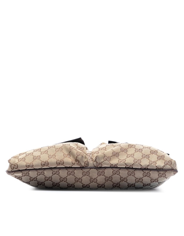 Pre-Loved by Azura Reborn - Pre-Loved GG Canvas Web Double Pocket Crossbody