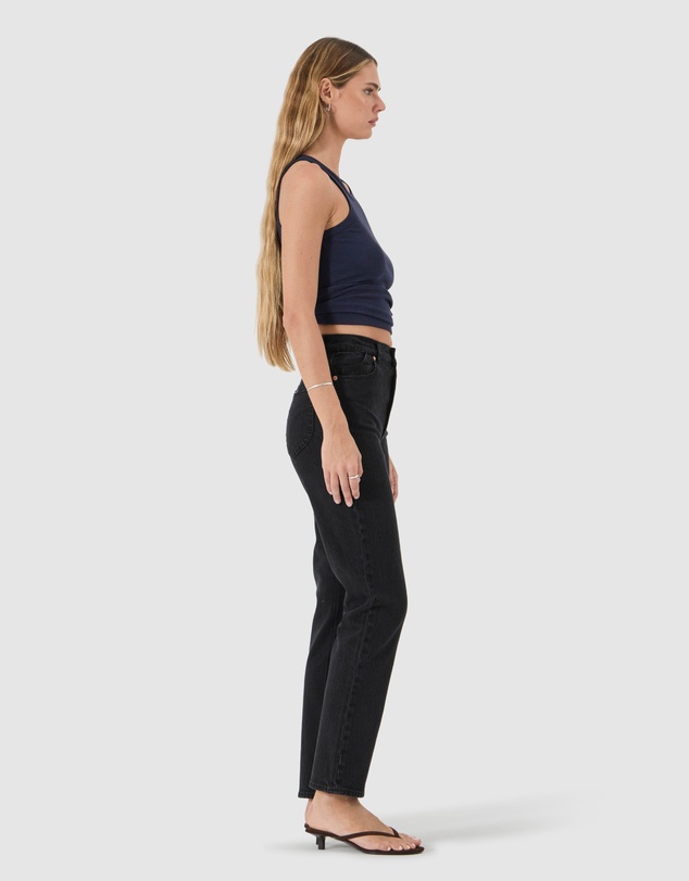 Rolla's - Loulou Straight Jean Long - Noir