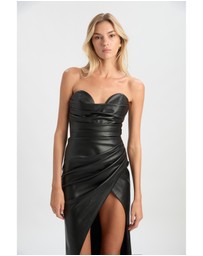 Bardot - Vani Vegan Leather Maxi Dress
