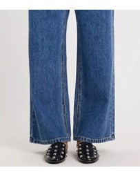 AERE - Lola Leather Stud Flats