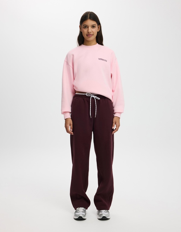 Cotton On Body Active - Plush Graphic Crew Sweatshirt