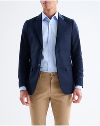 3 Wise Men - 3 Wise Men Huxton Cotton Blazer - Navy