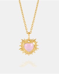 Rachel Jackson - Electric Love October Birthstone Heart Necklace