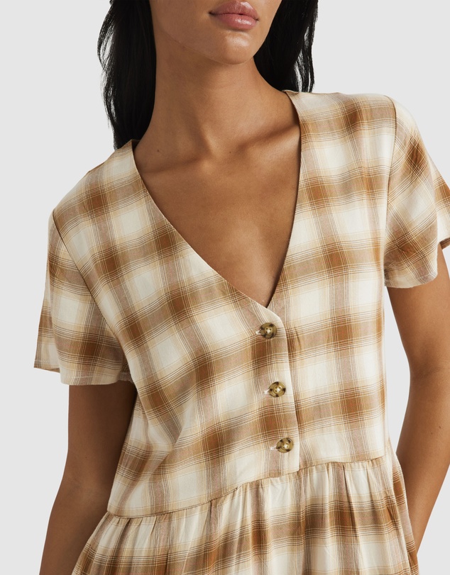 RVCA - Plaid Heights   Mini Dress For Women